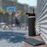 Less Hate, More Bate Stainless Steel Water Bottle, Standard Lid -B8rBrand