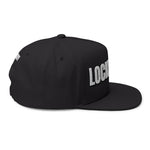 INTO: LOCKEDPUP Embroidered Flat Bill Cap – Kink Hat for Chaste Pups, Obedient Subs & Playful Power Exchange