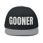 INTO: GOONER Embroidered Flat Bill Cap – Kink Hat for Gooners, Edge Zombies & Mind-Melting Masturbation Addicts