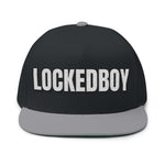 INTO: LOCKEDBOY Embroidered Flat Bill Cap – Chastity Kink Hat for Proud Subs