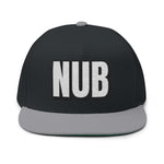 INTO: NUB Embroidered Flat Bill Cap – Kink Hat for Chastity Subs, Shrinked D*s, & Total Denial Devotees