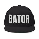 INTO: BATOR Embroidered Flat Bill Cap – Kink Hat for Edgers, Strokers & Masturbation Enthusiasts