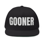 INTO: GOONER Embroidered Flat Bill Cap – Kink Hat for Gooners, Edge Zombies & Mind-Melting Masturbation Addicts
