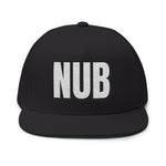 INTO: NUB Embroidered Flat Bill Cap – Kink Hat for Chastity Subs, Shrinked D*s, & Total Denial Devotees