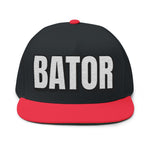 INTO: BATOR Embroidered Flat Bill Cap – Kink Hat for Edgers, Strokers & Masturbation Enthusiasts