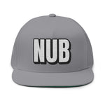 INTO: NUB Embroidered Flat Bill Cap – Kink Hat for Chastity Subs, Shrinked D*s, & Total Denial Devotees