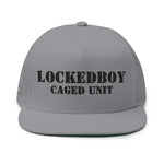 LockedBoy Caged Unit Locktober Embroidered Flat Bill Snapback Cap for chastity