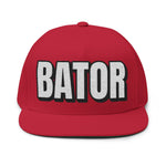 INTO: BATOR Embroidered Flat Bill Cap – Kink Hat for Edgers, Strokers & Masturbation Enthusiasts