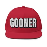 INTO: GOONER Embroidered Flat Bill Cap – Kink Hat for Gooners, Edge Zombies & Mind-Melting Masturbation Addicts