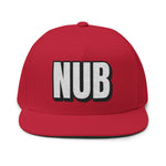 INTO: NUB Embroidered Flat Bill Cap – Kink Hat for Chastity Subs, Shrinked D*s, & Total Denial Devotees