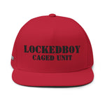 LockedBoy Caged Unit Locktober Embroidered Flat Bill Snapback Cap for chastity