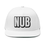 INTO: NUB Embroidered Flat Bill Cap – Kink Hat for Chastity Subs, Shrinked D*s, & Total Denial Devotees