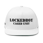 LockedBoy Caged Unit Locktober Embroidered Flat Bill Snapback Cap for chastity