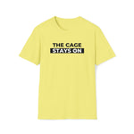 Cage Stays On - Lockedboy Athletics Chastity Tshirt