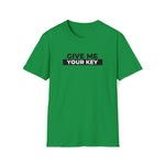 Give Me Your Key - Chastity Shirts by LockedBoy Athletics