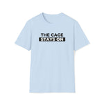 Cage Stays On - Lockedboy Athletics Chastity Tshirt