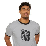 Locktober 2025 Military Ringer Tee – Bold Chastity Merch for Kinky Gear Lovers