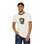 Locktober 2025 Military Ringer Tee – Bold Chastity Merch for Kinky Gear Lovers