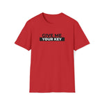 Give Me Your Key - Chastity Shirts by LockedBoy Athletics