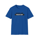 Give Me Your Key - Chastity Shirts by LockedBoy Athletics