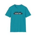 Give Me Your Key - Chastity Shirts by LockedBoy Athletics