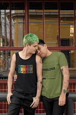 LOCKED Blocks Tank Top - LockedBoy Athletics Chastity Themed Tshirts