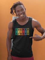 LOCKED Blocks Tank Top - LockedBoy Athletics Chastity Themed Tshirts