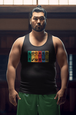 LOCKED Blocks Tank Top - LockedBoy Athletics Chastity Themed Tshirts