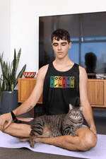 LOCKED Blocks Tank Top - LockedBoy Athletics Chastity Themed Tshirts