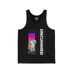 Abstract Unc*mmed & Unbothered Chastity Tank Top - Lockedboy Athletics by LeatherDaddy