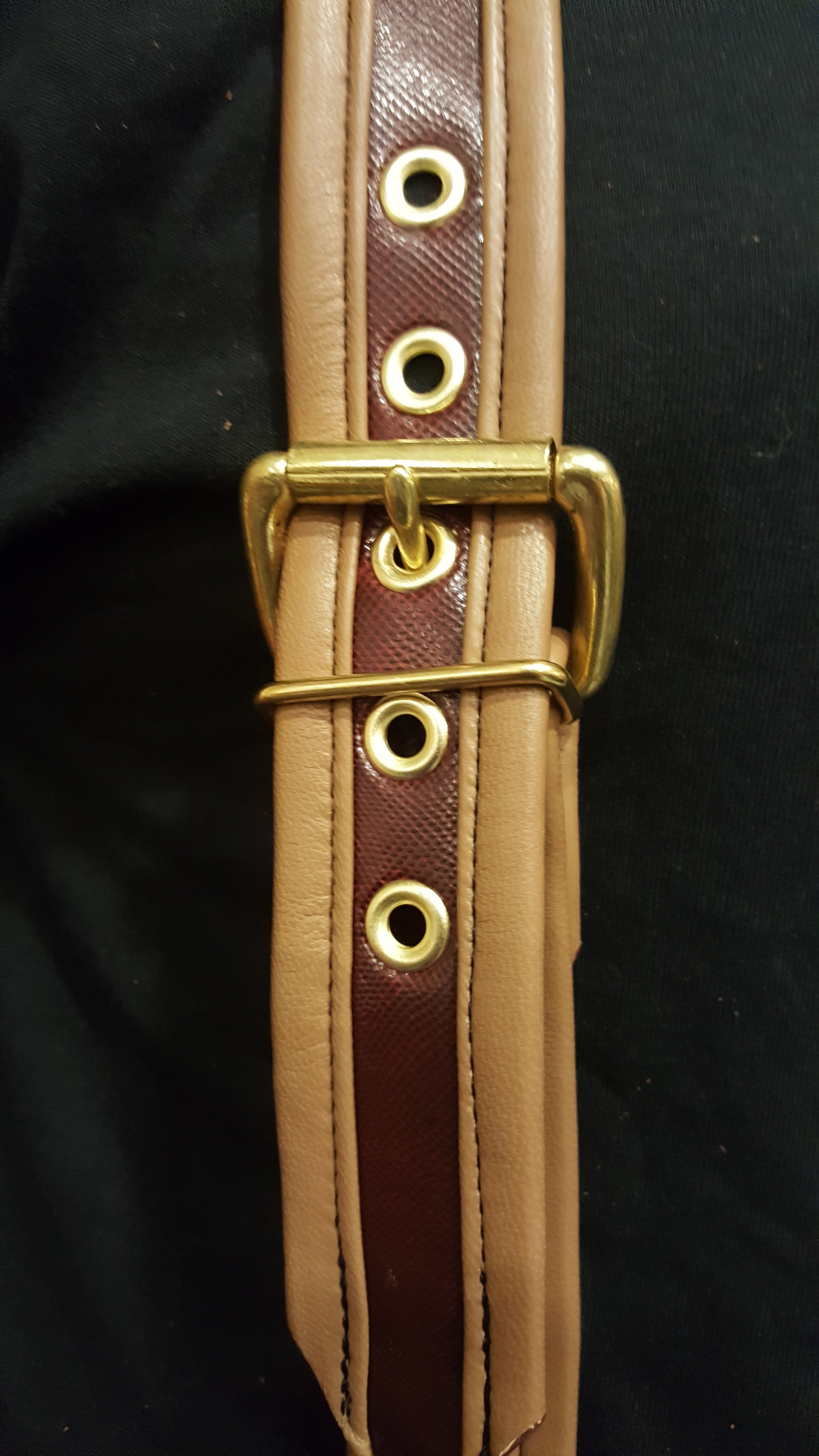 Karung Snakeskin Suspenders with Lambskin Edge