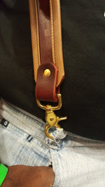 Karung Snakeskin Suspenders with Lambskin Edge