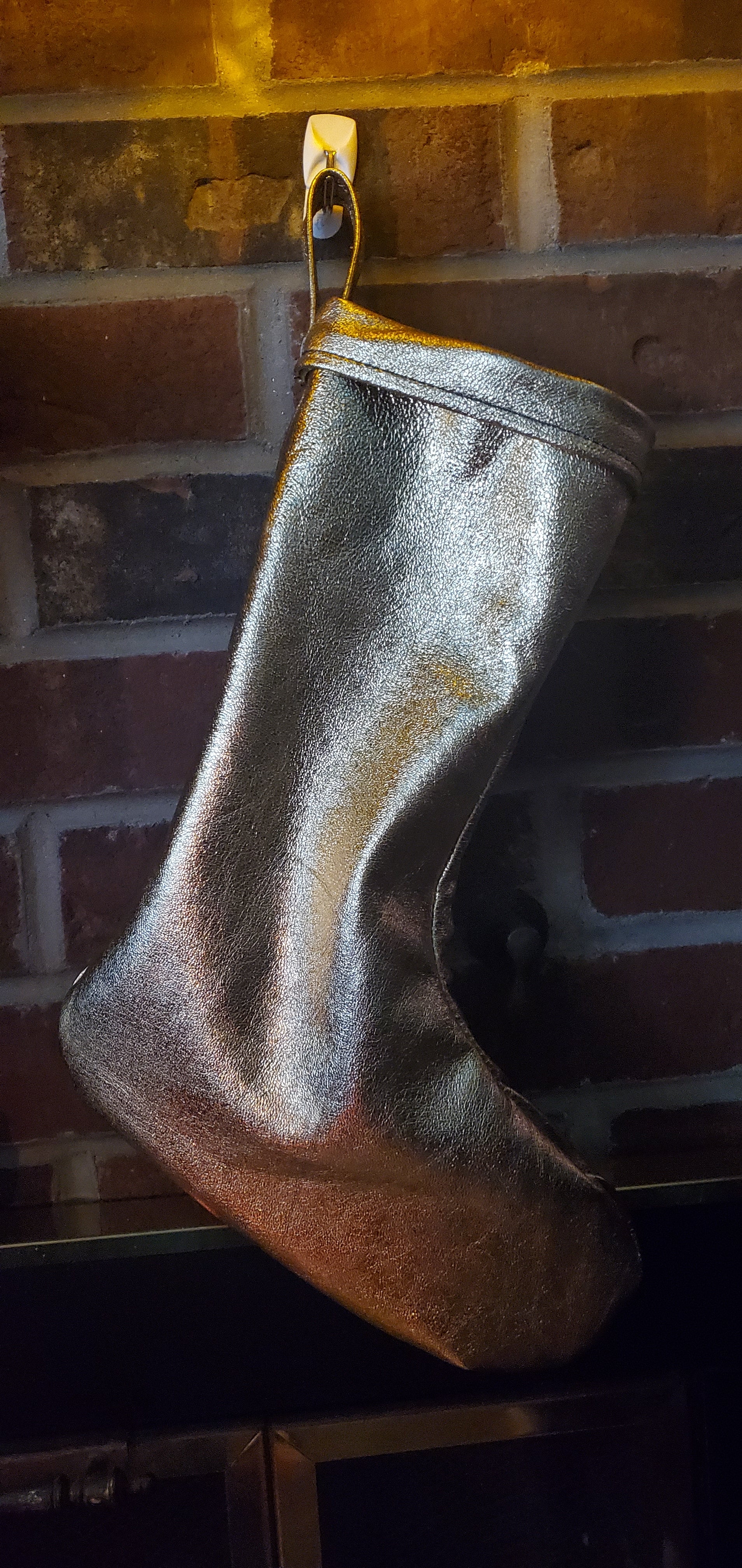 Leather Christmas Stocking - 100% Hand Made in the USA. Monogramming Available.