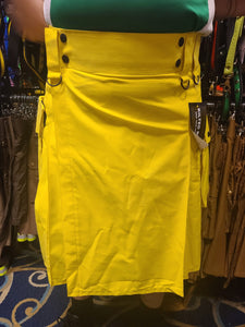 Kilt utilitaire en jaune par KiltedBros