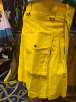 Kilt utilitaire en jaune par KiltedBros