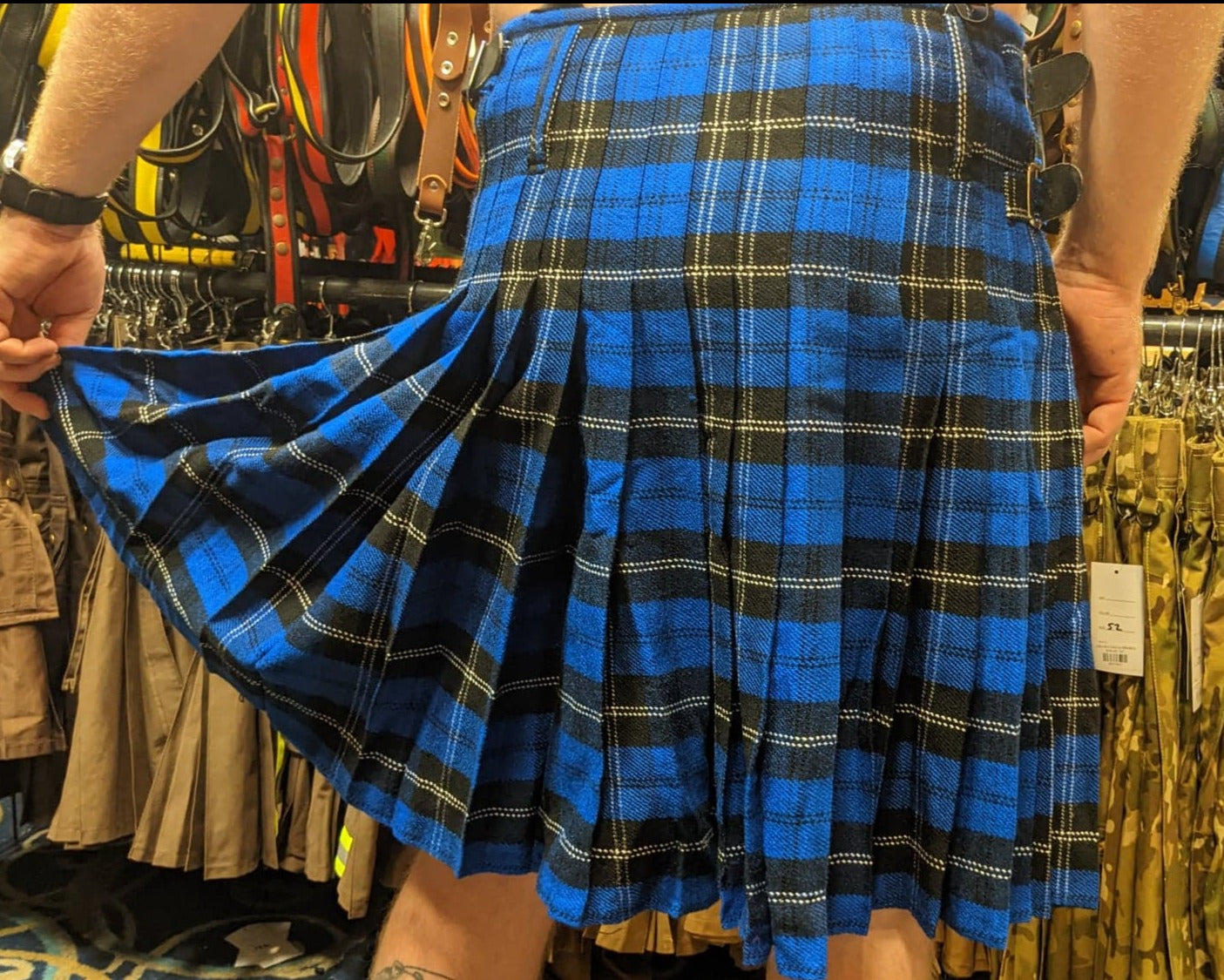 Ramsey Blue Tartan Kilt by KiltedBros