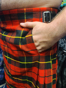 Kilt tartan en flanelle rouge par KiltedBros