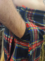 Black Stewart Tartan Kilt by KiltedBros