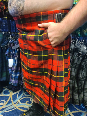 Kilt tartan en flanelle rouge par KiltedBros