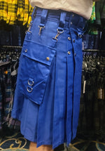 Kilt utilitaire en bleu par KiltedBros