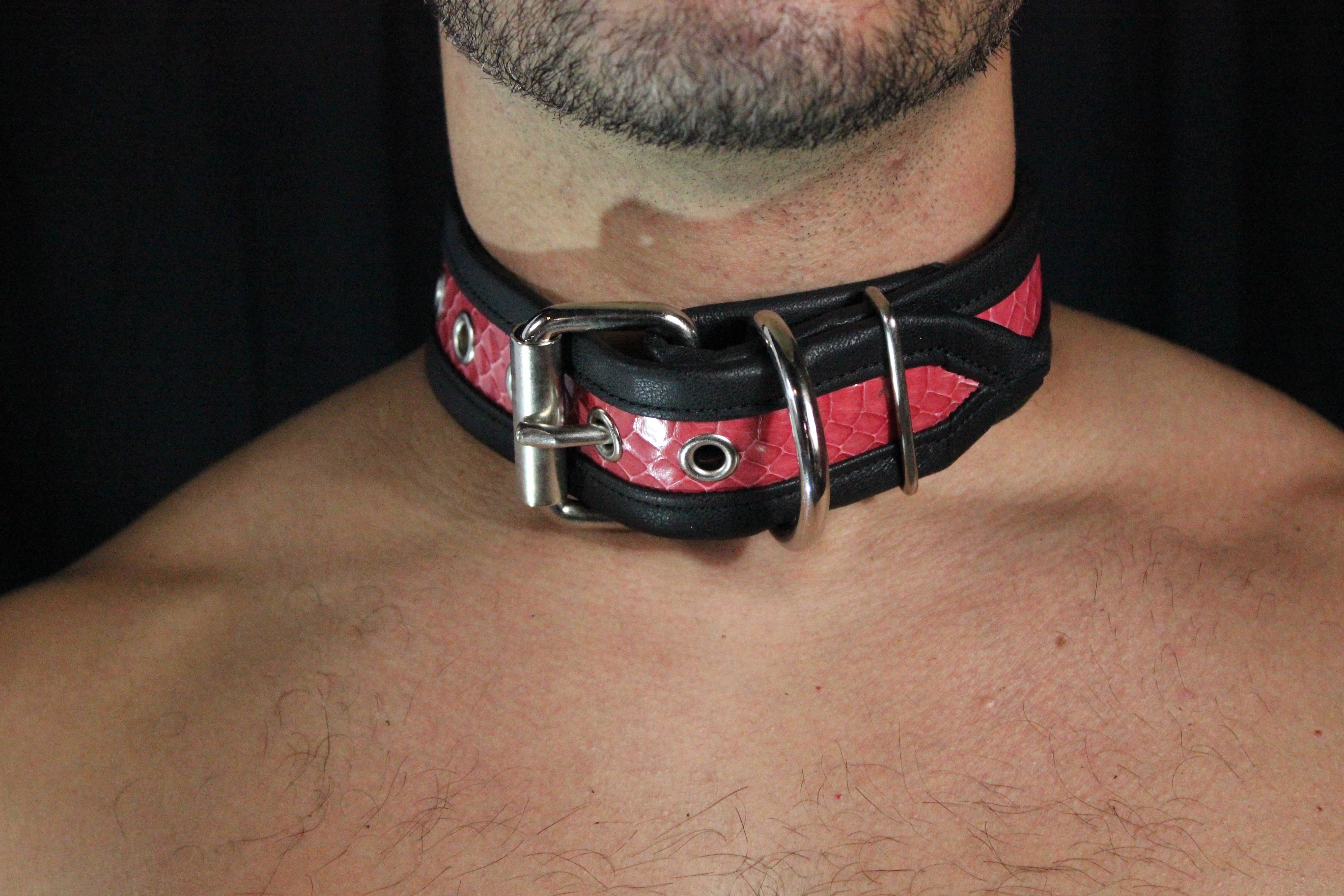 Collar de piel de serpiente