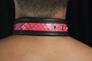 Collar de piel de serpiente