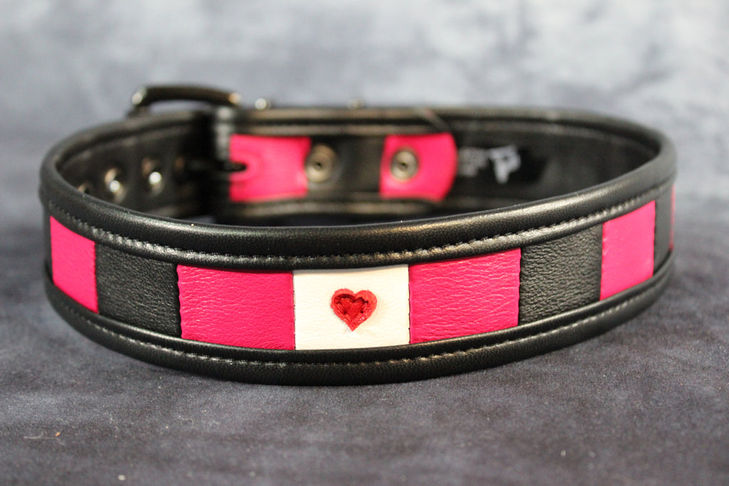 Leather Girl Flag Buckled Armband