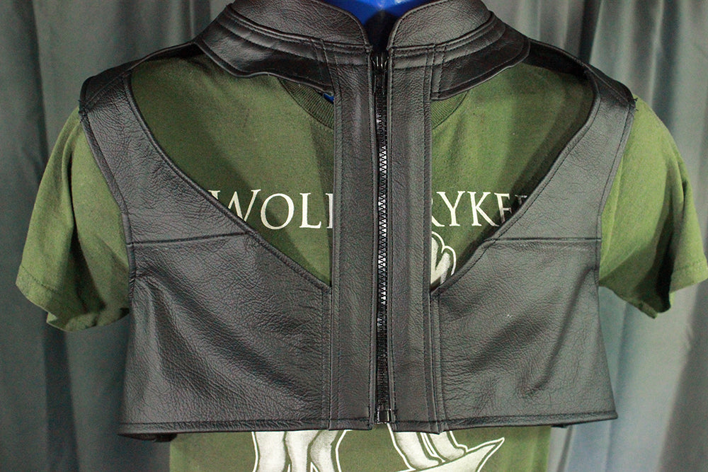 Open-Paneled Bolero Vest in Black