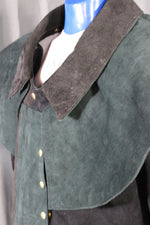 Suede Leather Duster (shortened) with Mantle