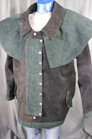 Suede Leather Duster (shortened) with Mantle