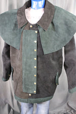 Suede Leather Duster (shortened) with Mantle