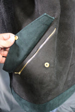 Duster en cuir suédé (raccourci) avec manteau