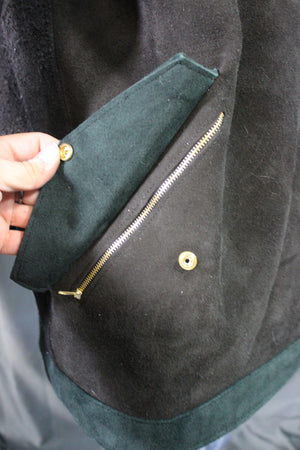 Suede Leather Duster (shortened) with Mantle