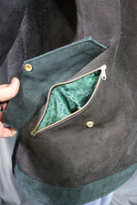 Suede Leather Duster (shortened) with Mantle